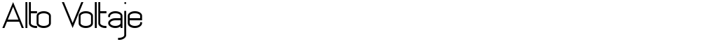 Alto Voltaje