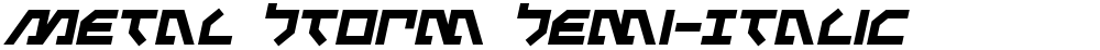 Metal Storm Semi-Italic