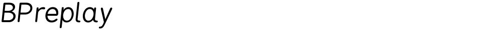 BPreplay