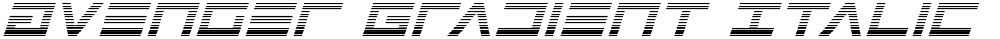 Avenger Gradient Italic