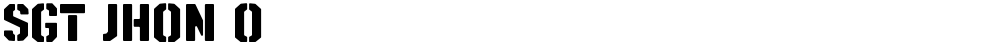 SGT Jhon O