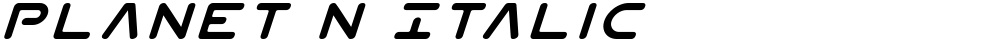 Planet N Italic