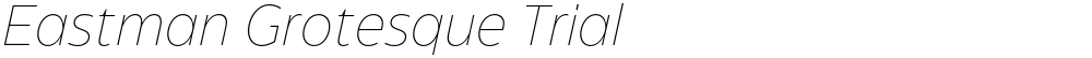 Eastman Grotesque Trial