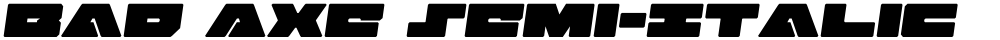 Bad Axe Semi-Italic
