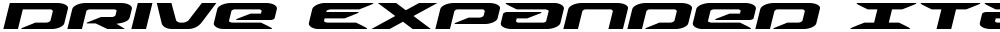 Drive Expanded Italic