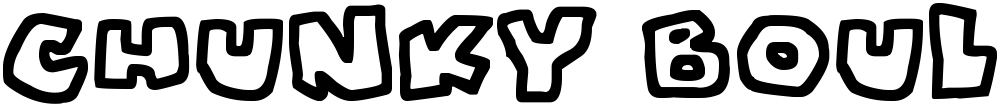 Chunky Boulder Outlines