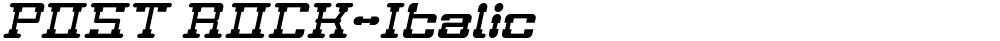 POST ROCK-Italic