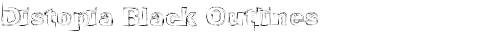 Distopia Black Outlines 