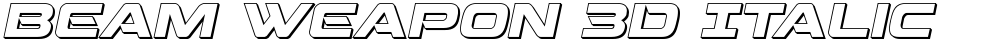 Beam Weapon 3D Italic