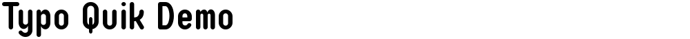 Typo Quik Demo