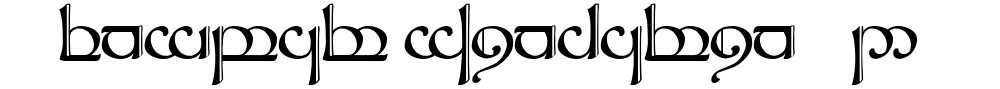 Tengwar Sindarin-2