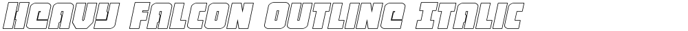 Heavy Falcon Outline Italic