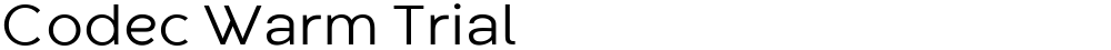 Codec Warm Trial
