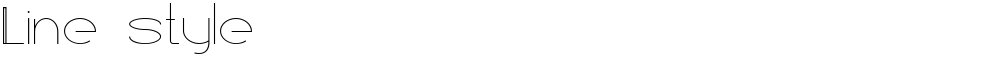 Line style