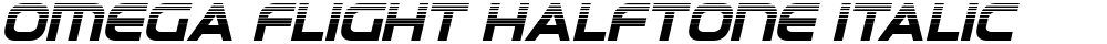 Omega Flight Halftone Italic