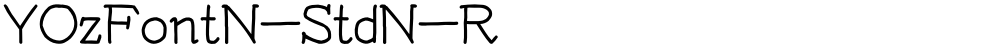 YOzFontN-StdN-R