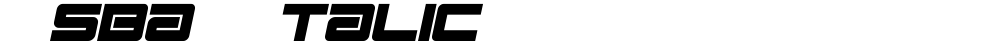 Esba - Italic
