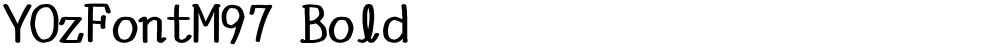 YOzFontM97 Bold