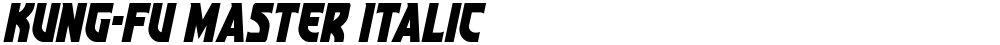 Kung-Fu Master Italic