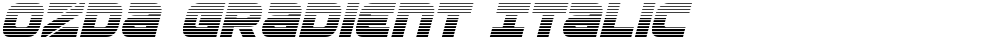 Ozda Gradient Italic