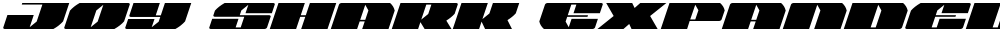 Joy Shark Expanded Italic