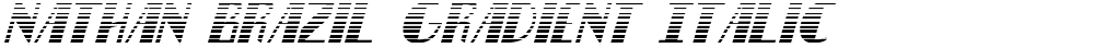 Nathan Brazil Gradient Italic