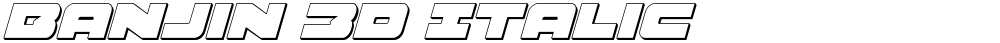 Banjin 3D Italic