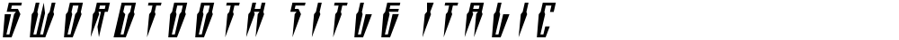 Swordtooth Title Italic