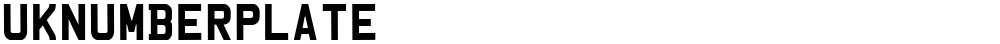 UKNumberPlate