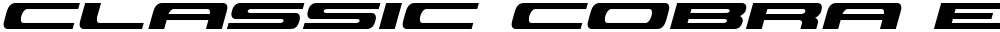 Classic Cobra Expanded Italic