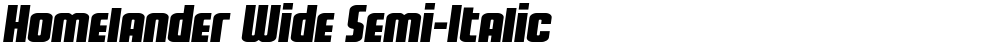 Homelander Wide Semi-Italic