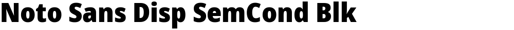 Noto Sans Disp SemCond Blk