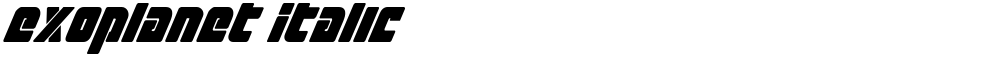 Exoplanet Italic