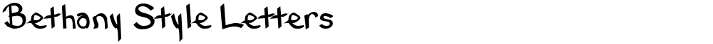 Bethany Style Letters