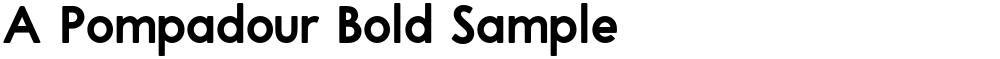 A Pompadour Bold Sample