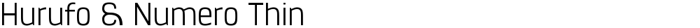 Hurufo & Numero Thin
