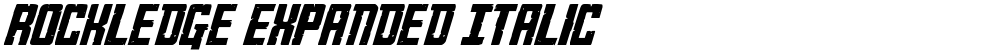 Rockledge Expanded Italic