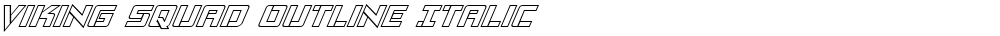 Viking Squad Outline Italic