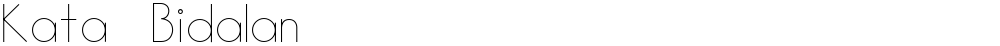 Kata Bidalan