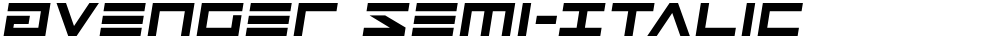 Avenger Semi-Italic