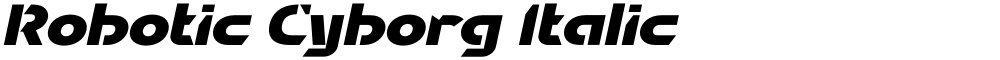Robotic Cyborg Italic