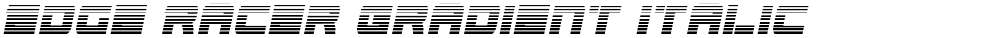 Edge Racer Gradient Italic