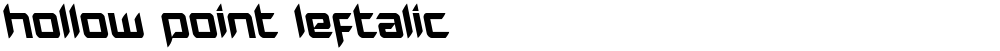 Hollow Point Leftalic