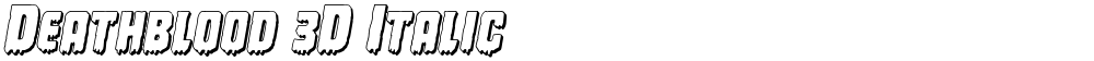 Deathblood 3D Italic