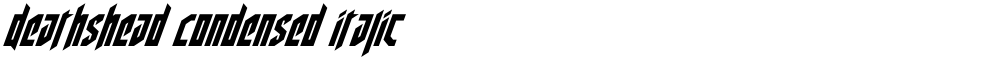 Deathshead Condensed Italic