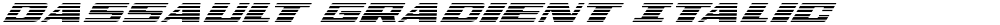 Dassault Gradient Italic