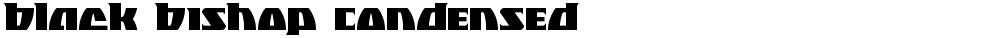 Black Bishop Condensed