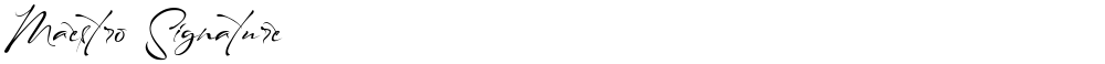 Maestro Signature