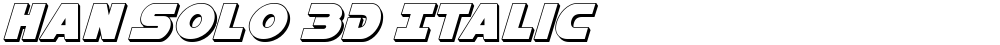 Han Solo 3D Italic