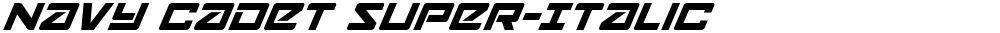 Navy Cadet Super-Italic